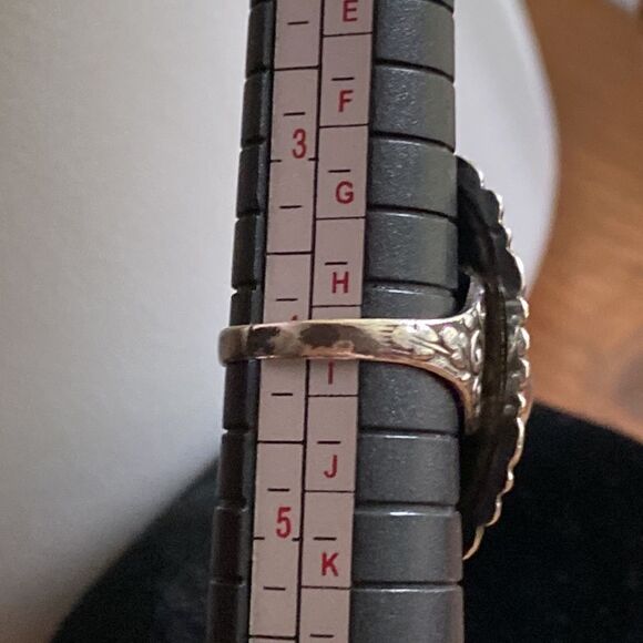 💛 Unique Vintage Sterling Silver Mother of Pearl Ring - Picture 6 of 9